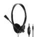 LogiLink Stereo headset, 1x 3.5 mm headphone jack, boom microphone, eco box