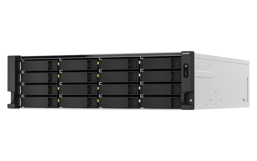 Image of QNAP TS-h2287XU-RP NAS Rack (3U) Ethernet LAN Aluminium, Black E-2336