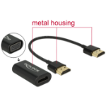 DeLOCK 0.15m, HDMI/VGA 0,15 m VGA (D-Sub) Zwart