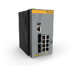 Allied Telesis AT-IE340-12GP-980 network switch Managed L3 Gigabit Ethernet (10/100/1000) Power over Ethernet (PoE) Gray
