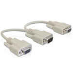 DeLOCK VGA/2 x VGA VGA cable 0.2 m VGA (D-Sub) 2 x VGA (D-Sub) Beige
