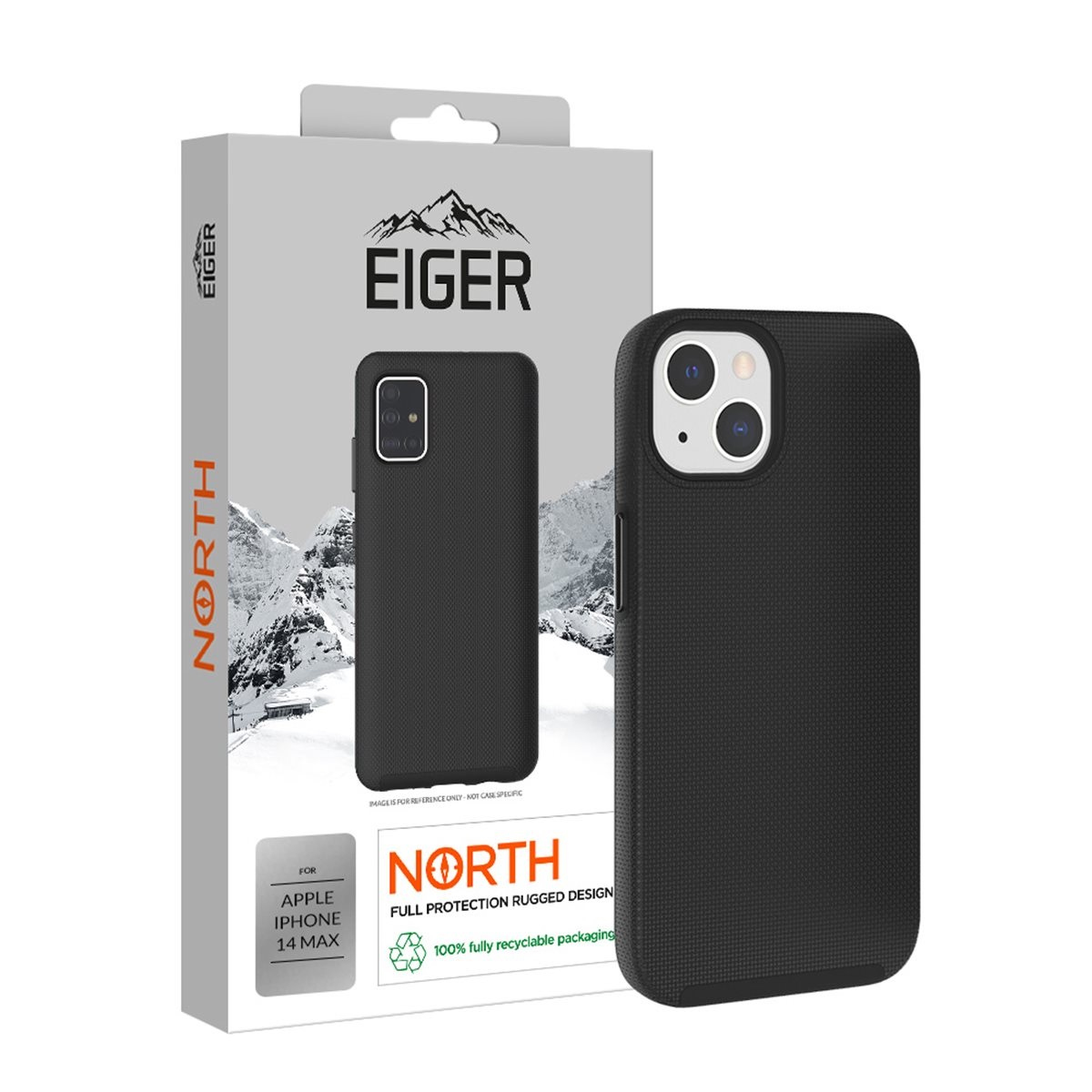EIGER EGCA00402 mobile phone case 17 cm (6.7") Cover Black