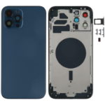 Apple EU Product - iPhone 12 Pro Max Complete Back Cover with Frame (No Logo) - Blue