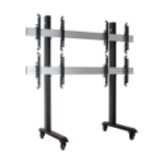 B-Tech SYSTEM X - 2 x 2 Universal Mobile Videowall Mounting System with Micro-Adjustment for 46-60" screens