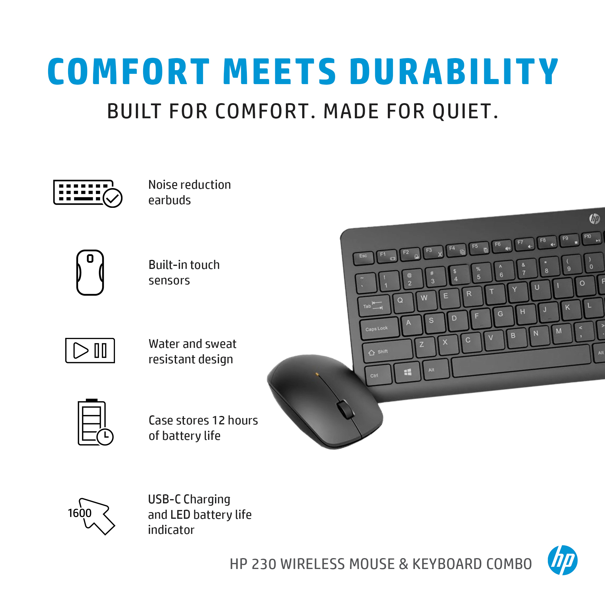 HP 230 Wireless Mouse and Keyboard Combo, 1 in distributor/wholesale