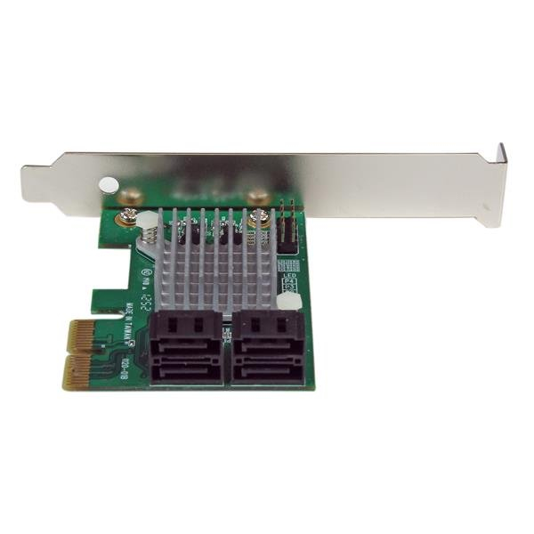 StarTech.com 4 Port PCI Express 2.0 SATA III 6Gbps RAID Controller Card with HyperDuo SSD Tiering