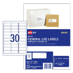 Avery 938211 printer label White Self-adhesive printer label