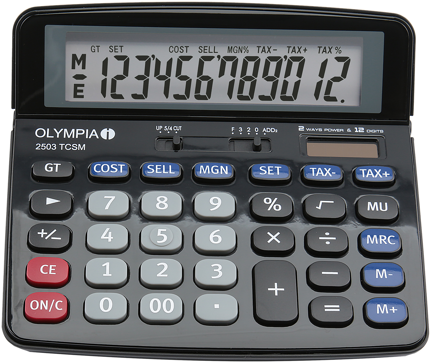Image of Olympia 2502 calculator Desktop Basic Black, Blue, Grey