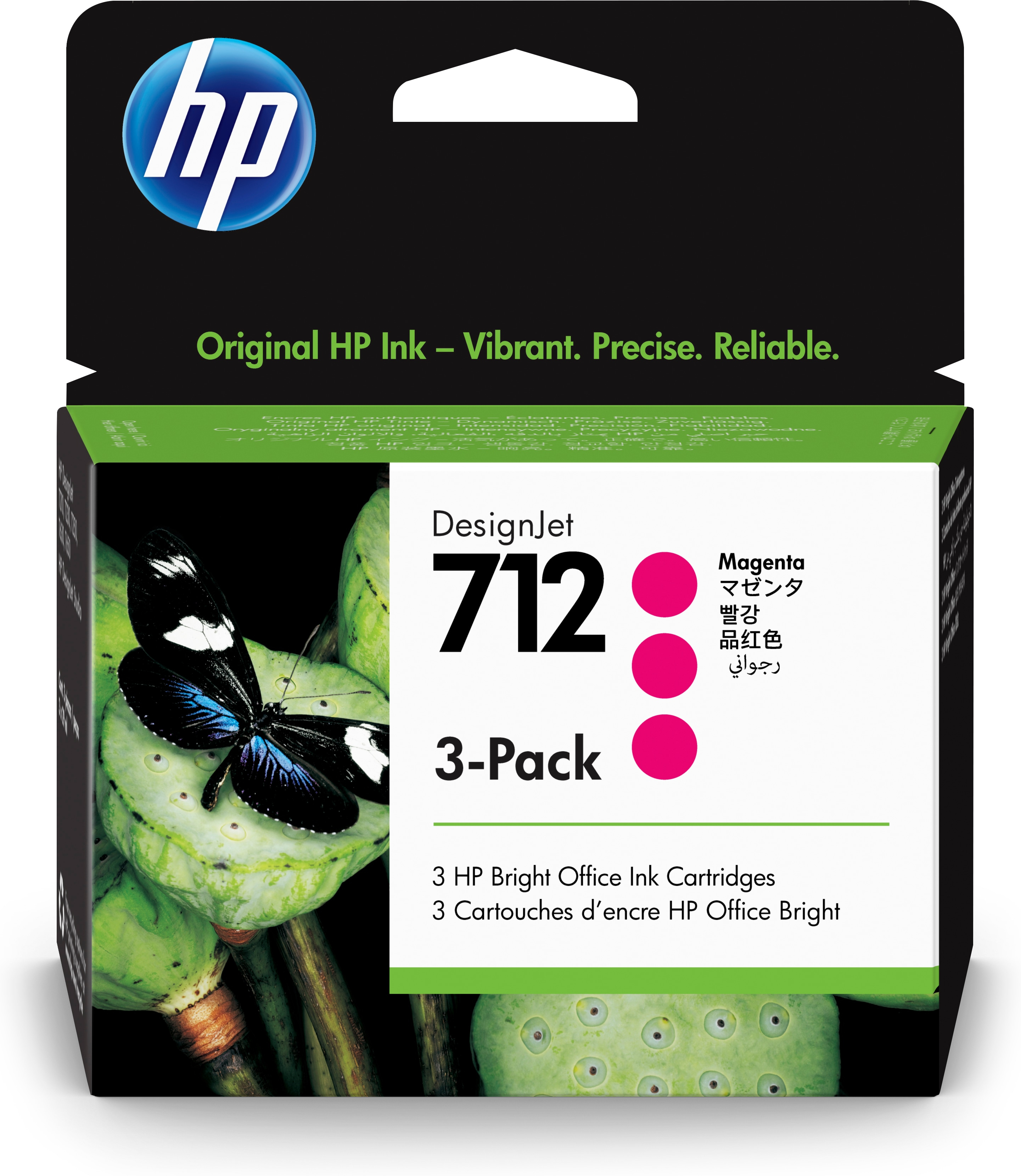 Image of HP 3ED78A/712 Ink cartridge magenta multi pack 29ml Pack=3 for HP...