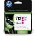 HP 3ED78A/712 Ink cartridge magenta multi pack 29ml Pack=3 for HP DesignJet T 200