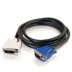 C2G 1m DVI-A M / HD15 M Cable VGA (D-Sub) Black