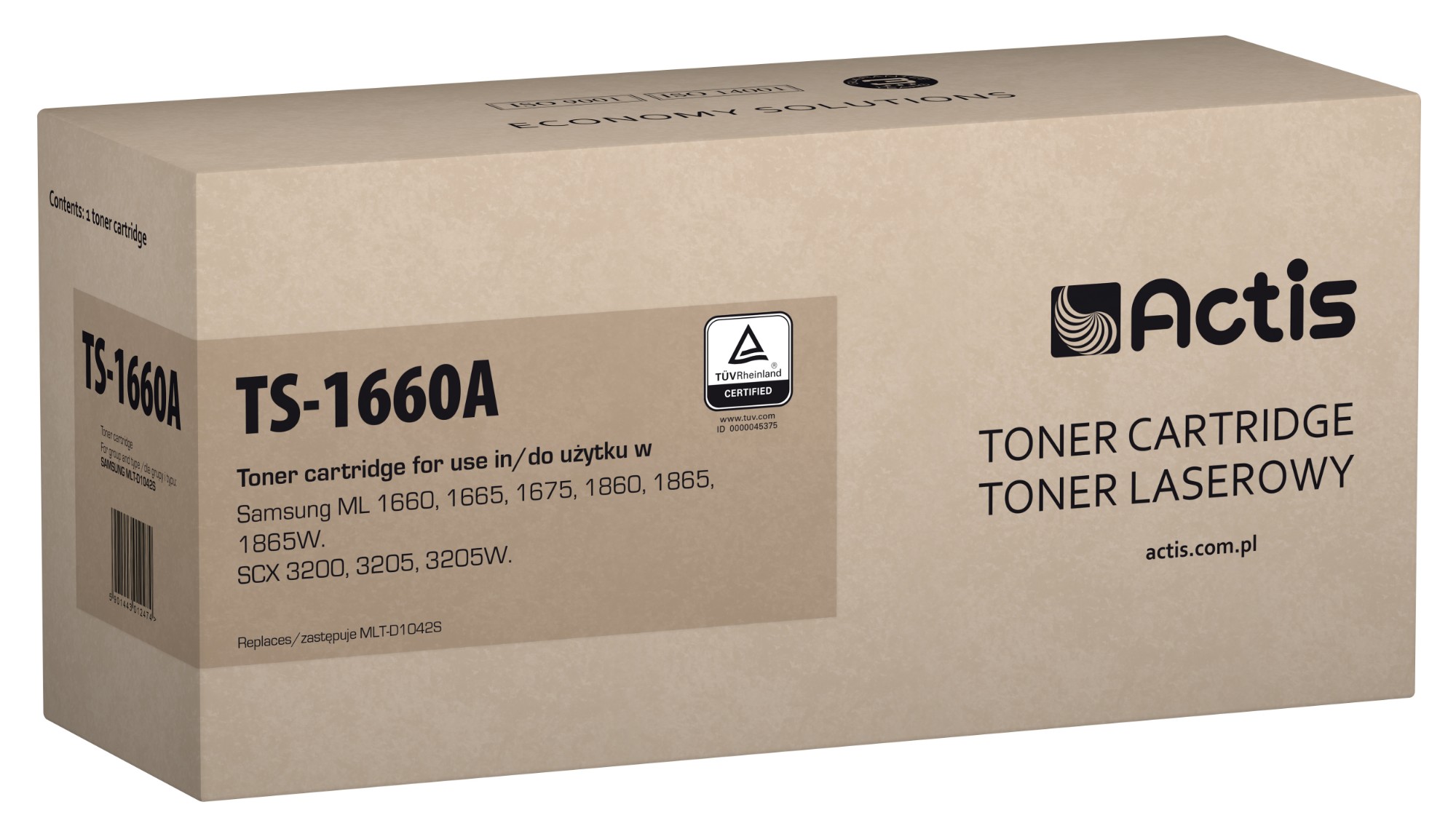 Actis TS-1660A toner (replacement for Samsung MLT-D1042S; Standard; 1500 pages; black)