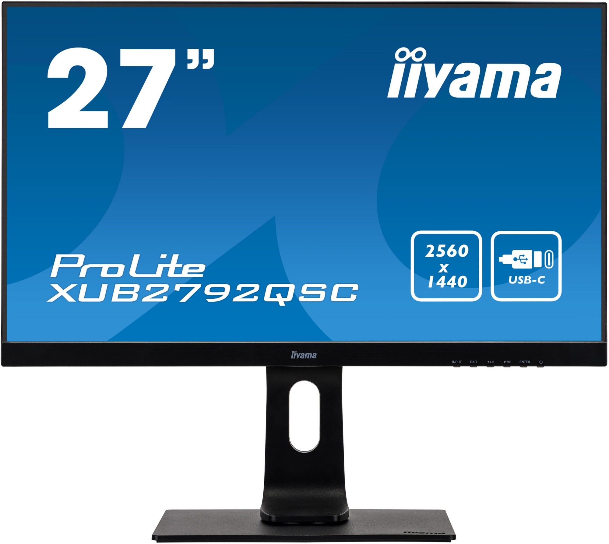 iiyama ProLite XUB2792QSC-B1 computer monitor 68.6 cm (27") 2560 x 1440 pixels Wide Quad HD LED Black
