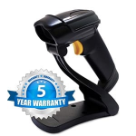 Unitech MS339 2D imager,  2.4m USB coiled cable,  hands-free stand,  5 years warranty
