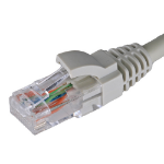 Cablenet 8m Cat5e RJ45 Grey U/UTP LSOH 24AWG Snagless Booted Patch Lead