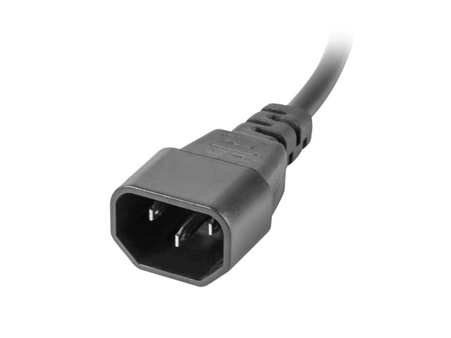 Lanberg PDU-03E-0200-IEC-BK grenuttag 3 AC-utgångar 1U Svart