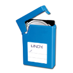 Lindy 40686 storage drive case Blue