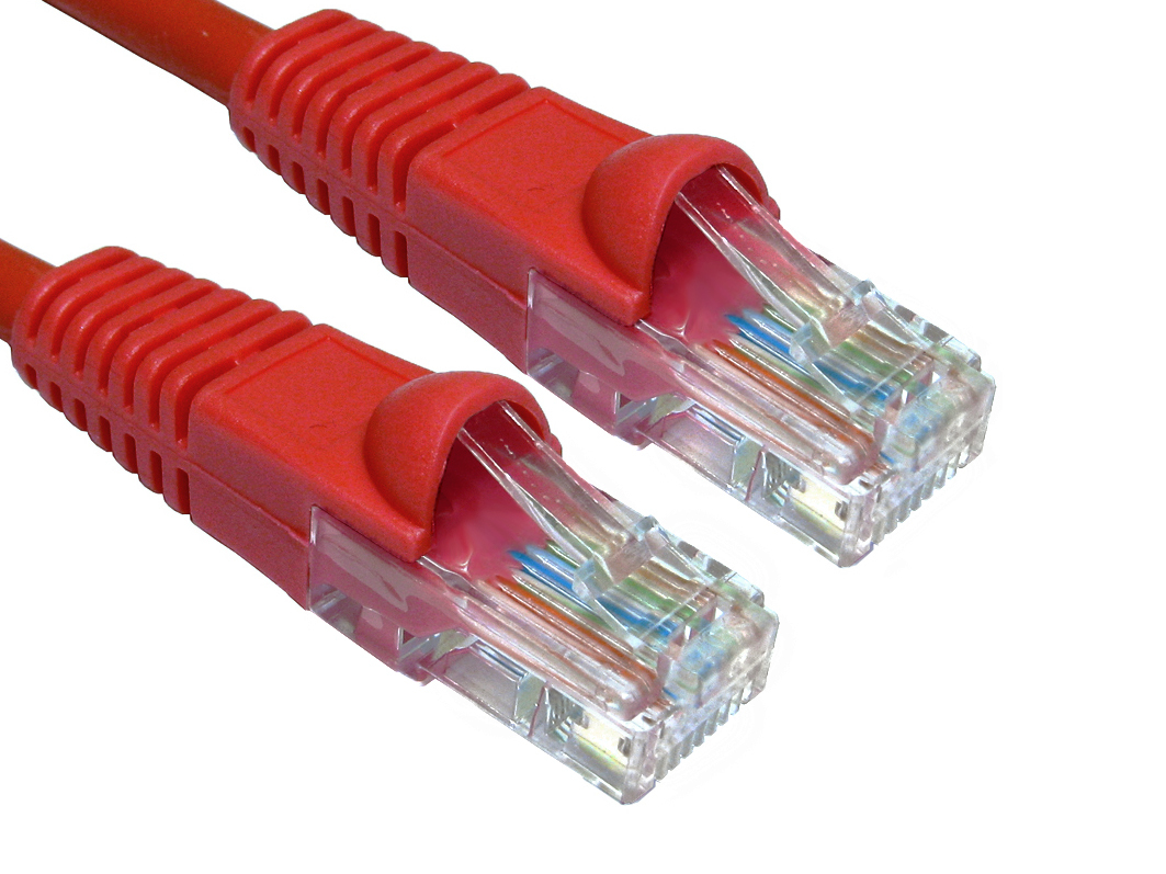 Cables Direct B6-510R networking cable Red 10 m Cat6 U/UTP (UTP)