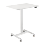 LogiLink Sit-stand workstation, single-motor, w/casters, white