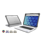 MAXCases Extreme Shell-FL Chromebook Case for HP 14in Probook 440 445 G11 and HP EliteBook 6 G1a 14in (Gray/Slide-On Top PC Bottom)
