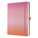 Sigel Jolie JB103 writing notebook A5+ 100 sheets Orange, Pink