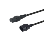 Equip 112170 power cable Black 1.8 m C14 coupler C15 coupler