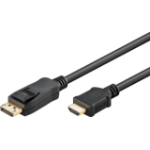 Goobay 64843 video kabel adapter 3 m DisplayPort HDMI Type A (Standaard) Zwart