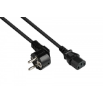 Alcasa P0130-S075 power cable Black 7.5 m Power plug type E+F C13 coupler