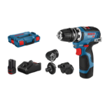 Bosch GSR 12V-35 FC 1750 RPM Keyless 590 g Black, Blue, Red