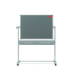 Nobo Mobile Combination Board Magnetic Steel Whiteboard/Grey Felt Noticeboard Horizontal Pivot 1200x900mm