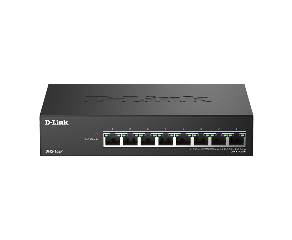 8-Port 2.5G Multi-Gigabit PoE++ Unmanaged Switch