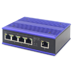 Digitus 4 port Fast Ethernet network switch, industrial, unmanaged, 1 RJ45 uplink