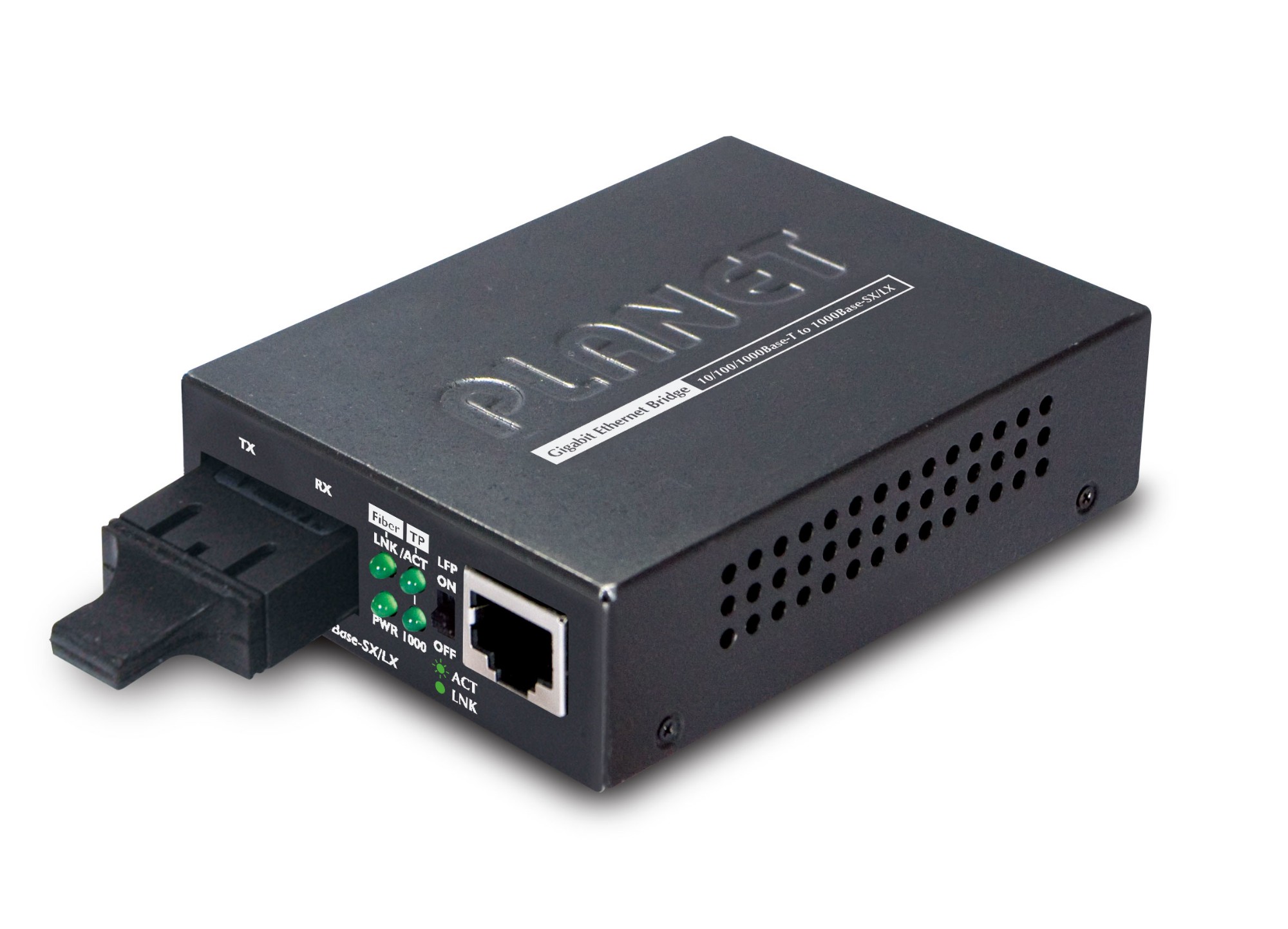 PLANET 1000Base-T to 1000Bse-LX network media converter 1000 Mbit/s 1310 nm Black