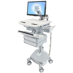 Ergotron SV44-1222-C multimedia cart/stand Aluminium, Grey, White Flat panel