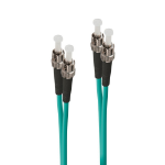 ALOGIC 10m ST-ST 40G/100G Multi Mode Duplex LSZH Fibre Cable 50/125 OM4