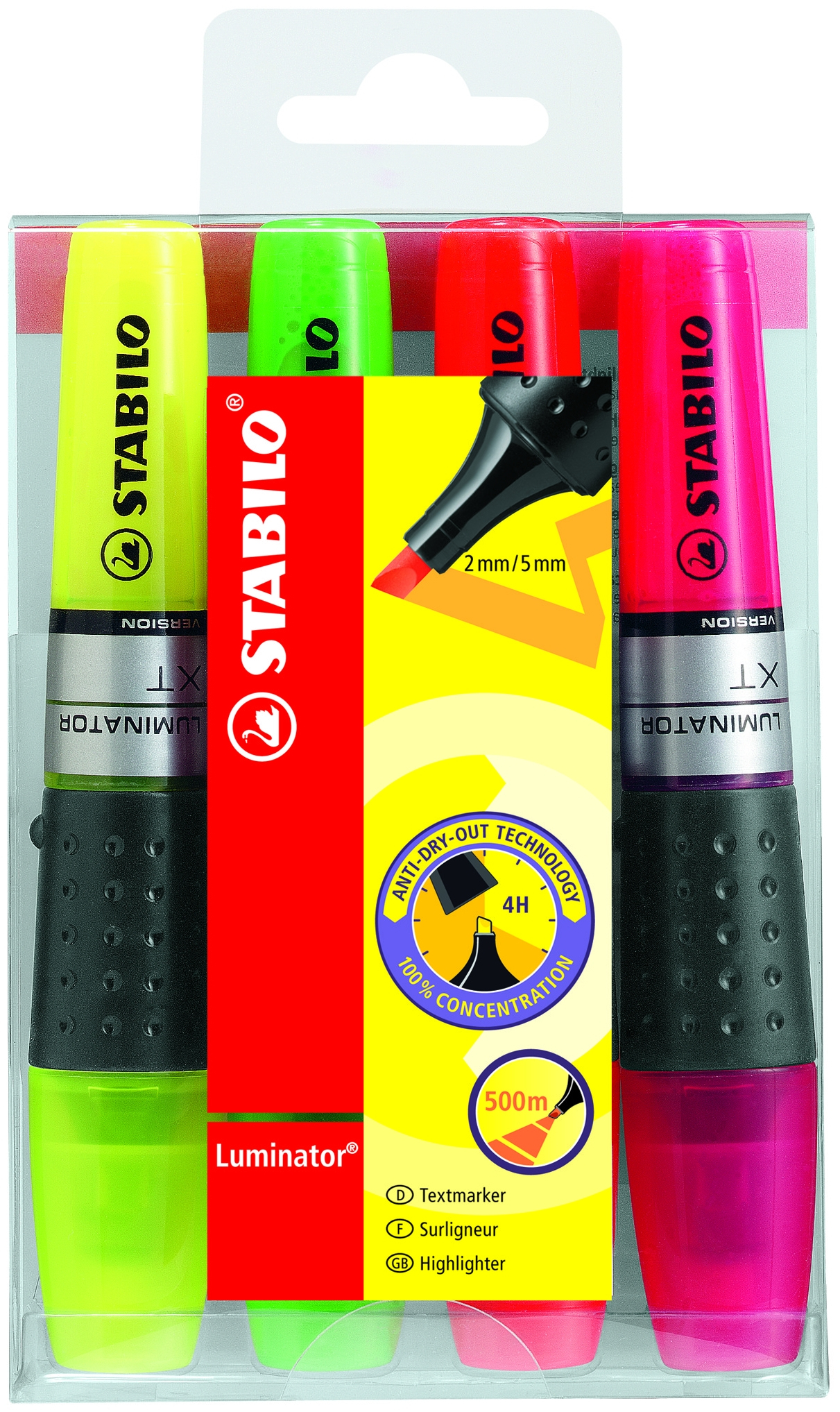 Image of STABILO luminator marker 4 pc(s) Multi