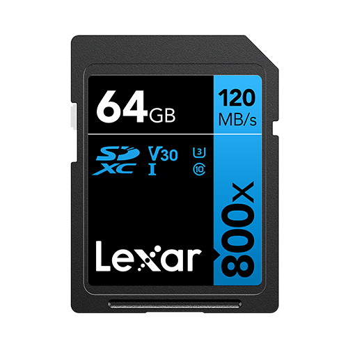LSD0800064G-BNNNG LEXAR 64GB Lexar Professional 800x SDHC UHS-I Card