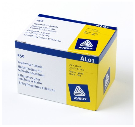 Image of Avery AL01 addressing label White Self-adhesive label