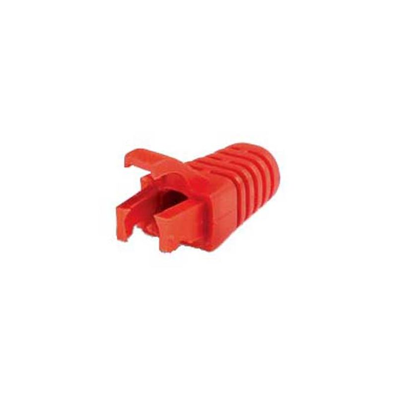 Image of FDL RJ45 CABLE BOOT WITH LATCH PROTECTOR - RED