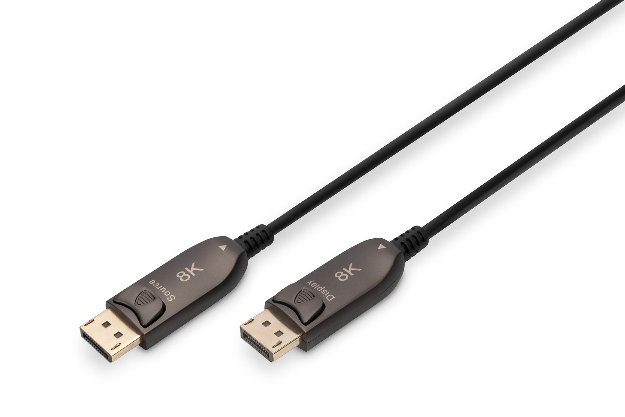 Photos - Cable (video, audio, USB) Digitus DisplayPort AOC Hybrid Fiber Optic Cable, UHD 8K, 15 m AK-340107-1 