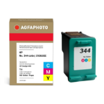 AgfaPhoto APHP344C inktcartridge 1 stuk(s) Compatibel Normaal rendement Cyaan, Magenta, Geel