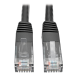 Tripp Lite N200-100-BK Cat6 Gigabit Molded (UTP) Ethernet Cable (RJ45 M/M), PoE, Black, 100 ft. (30.5 m)