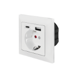 LogiLink PA0262 socket-outlet CEE 7/3 + USB White