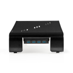 Nedis ERGOMFSU3400BK multimedia cart/stand Black Universal Multimedia stand