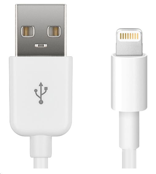 Microconnect White Lightning0.5 Lightning Cable 0.5 M
