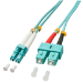 Lindy 10m OM3 LC - SC Duplex InfiniBand/fibre optic cable Turquoise
