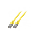 Mercodan Patchkabel KAT6 UTP, Gul, 0,25m, Halogenfri, 2x4xAWG24 LSZH, Polybag, CCA networking cable Yellow 0.25 m Cat6 U/UTP (UTP) Round