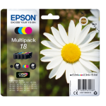 Epson C13T18064012/18 Ink cartridge multi pack Bk,C,M,Y 175pg + 3x180pg, 1x 5ml + 3x 3ml Pack=4 for Epson XP 30