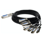 AddOn Networks CAB-O-8S-200G-3M-AO InfiniBand/fibre optic cable 118.1" (3 m) OSFP 8xSFP28 Black, Silver