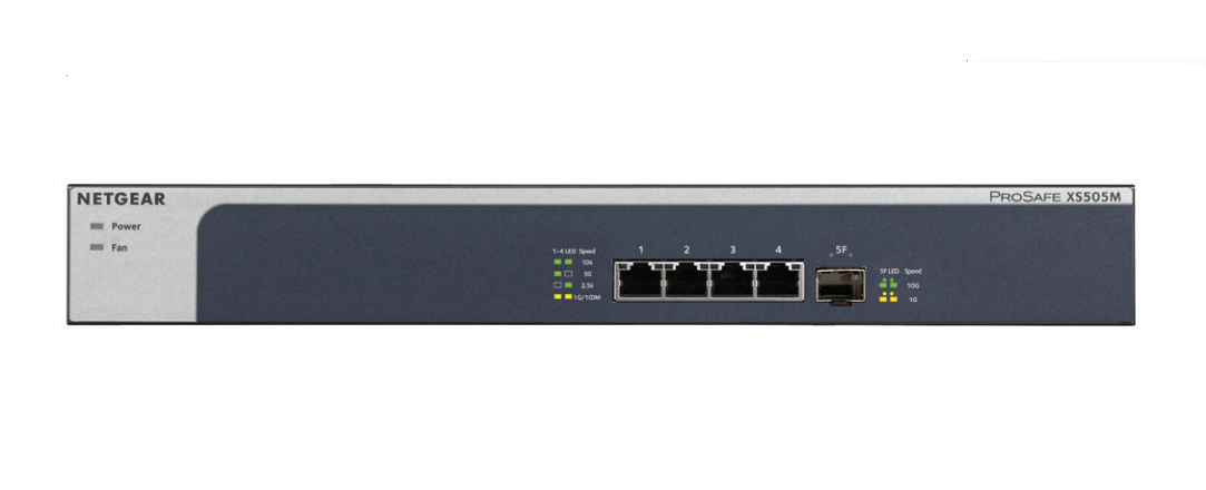 Image of NETGEAR XS505M Unmanaged 10G Ethernet (100/1000/10000) Grey, Silver